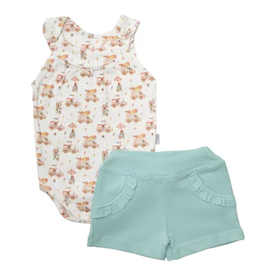 Conjunto Body Regata + Short Piu-Piu, referência 97058